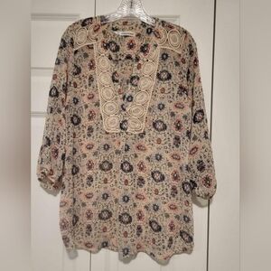 Maurices multicolor 3/4 sleeve blouse size 0